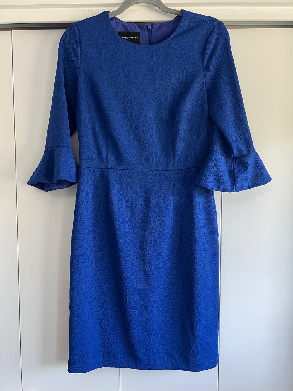 Donna Morgan Royal Blue Long Sleeve Dress